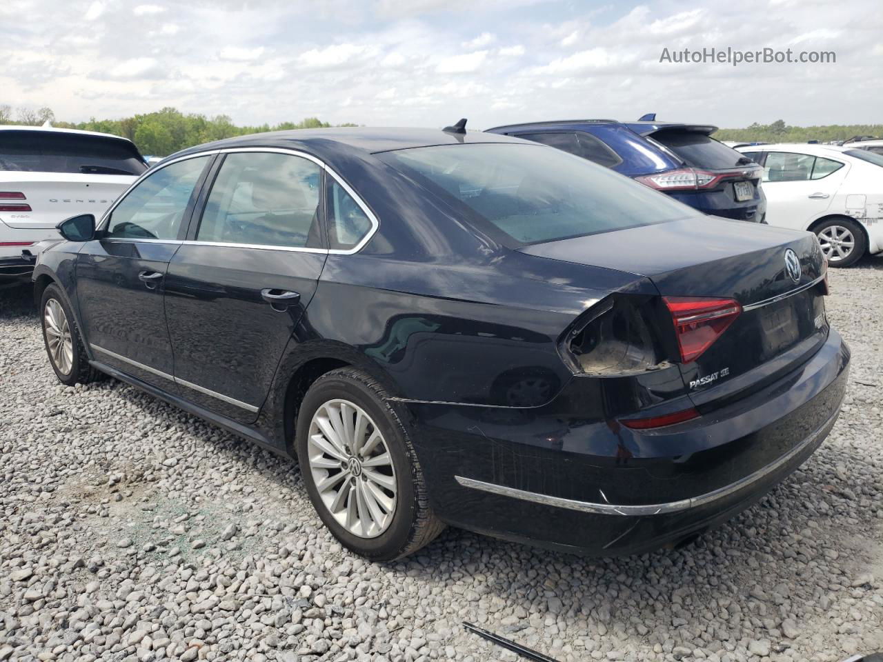 2017 Volkswagen Passat Se Черный vin: 1VWBT7A31HC031976