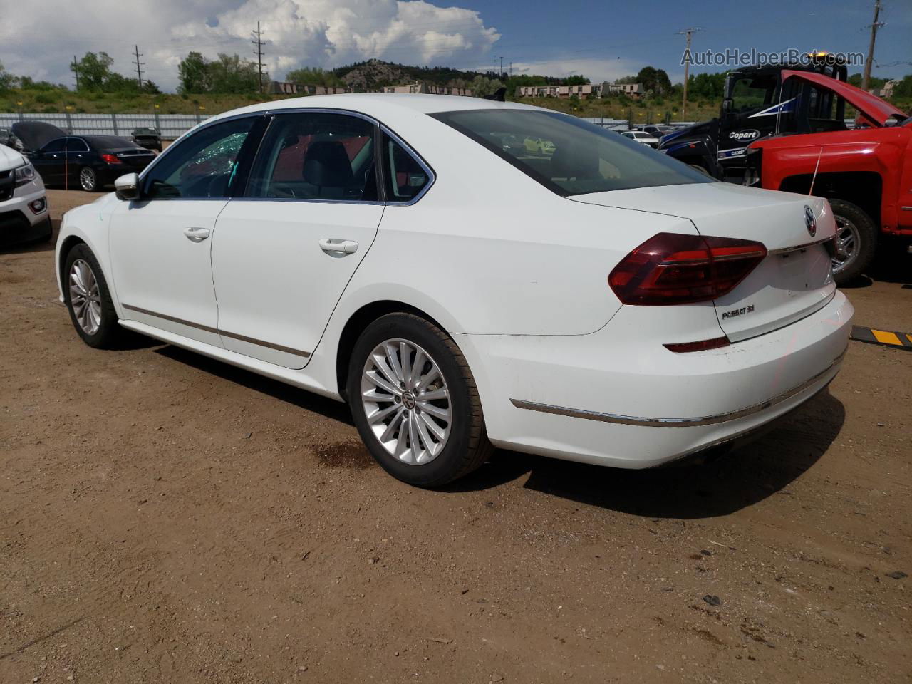 2017 Volkswagen Passat Se White vin: 1VWBT7A31HC040693