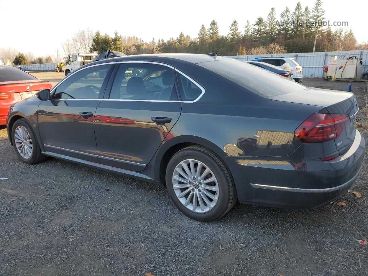 2017 Volkswagen Passat Se Серый vin: 1VWBT7A31HC045456