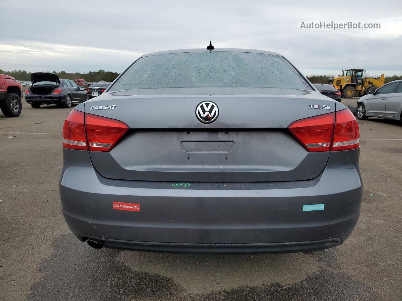 2014 Volkswagen Passat Se Gray vin: 1VWBT7A32EC046093