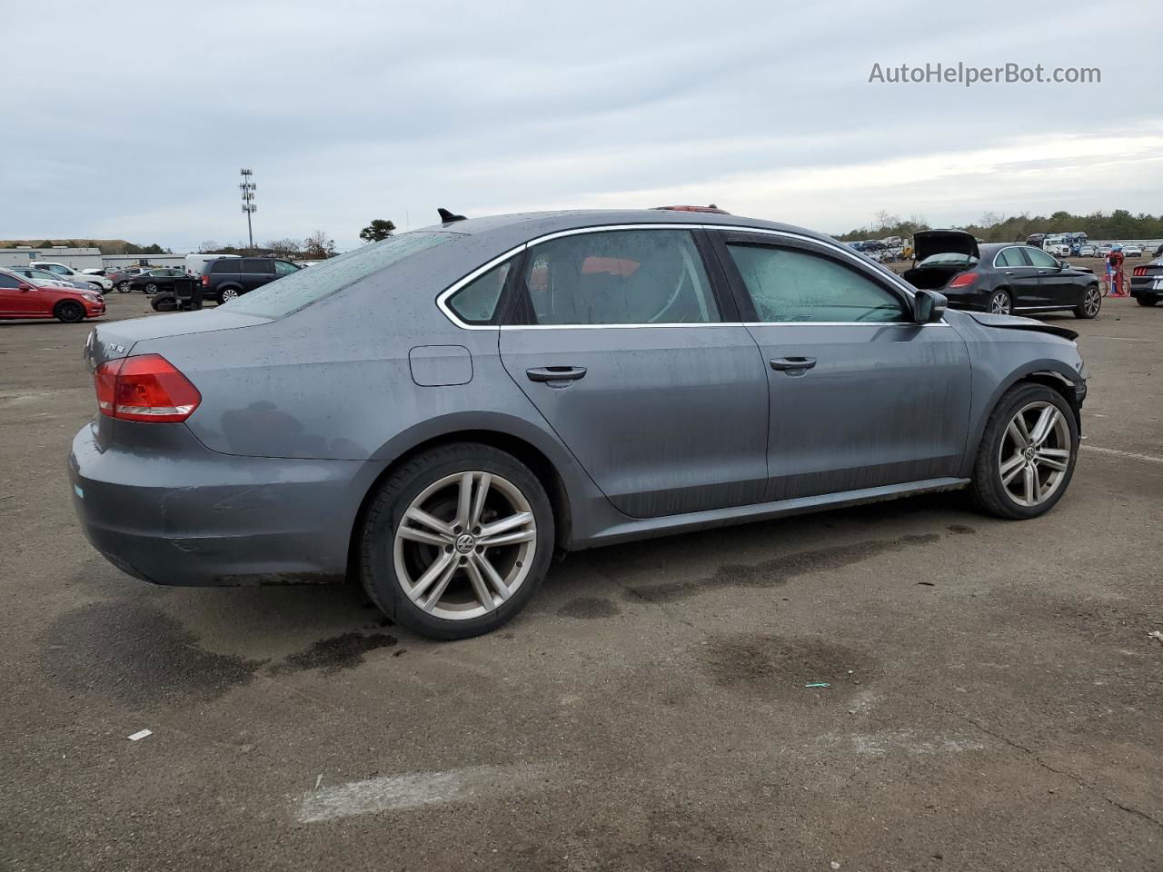 2014 Volkswagen Passat Se Gray vin: 1VWBT7A32EC046093