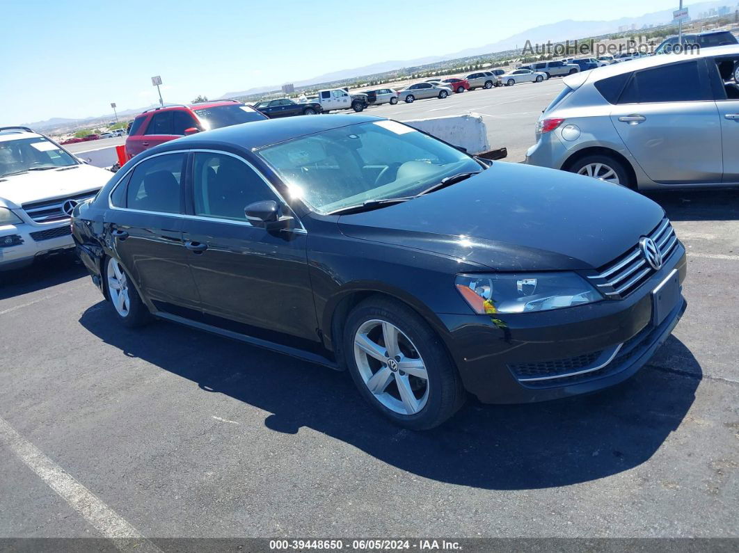 2014 Volkswagen Passat 1.8t Se Black vin: 1VWBT7A32EC107586