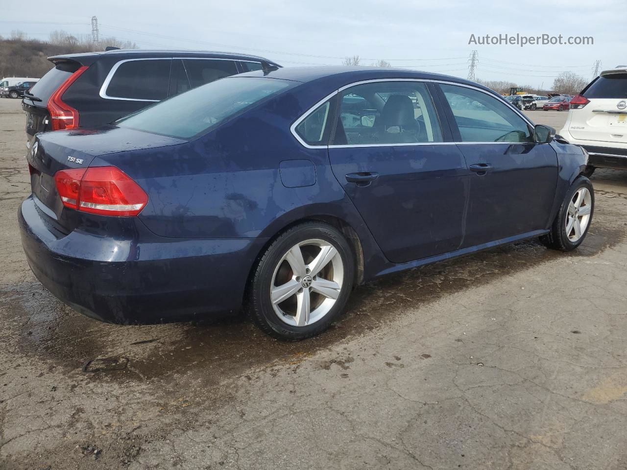 2015 Volkswagen Passat Se Blue vin: 1VWBT7A32FC033684