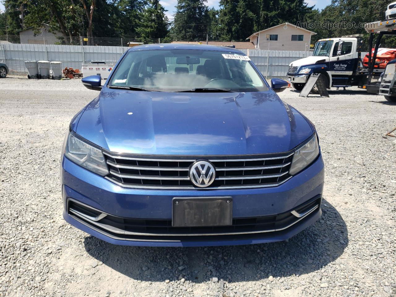 2016 Volkswagen Passat Se Синий vin: 1VWBT7A32GC010780