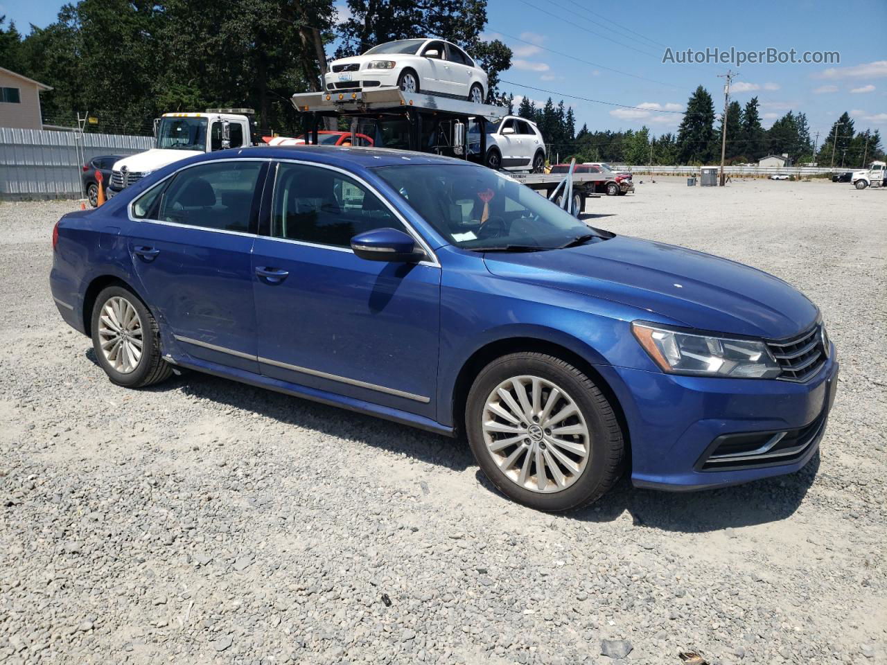 2016 Volkswagen Passat Se Blue vin: 1VWBT7A32GC010780