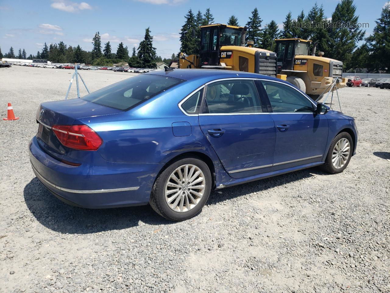 2016 Volkswagen Passat Se Blue vin: 1VWBT7A32GC010780