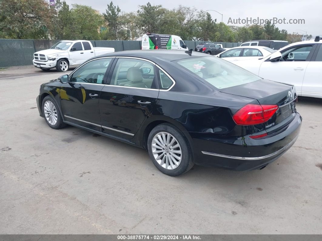 2016 Volkswagen Passat 1.8t Se Black vin: 1VWBT7A32GC013176