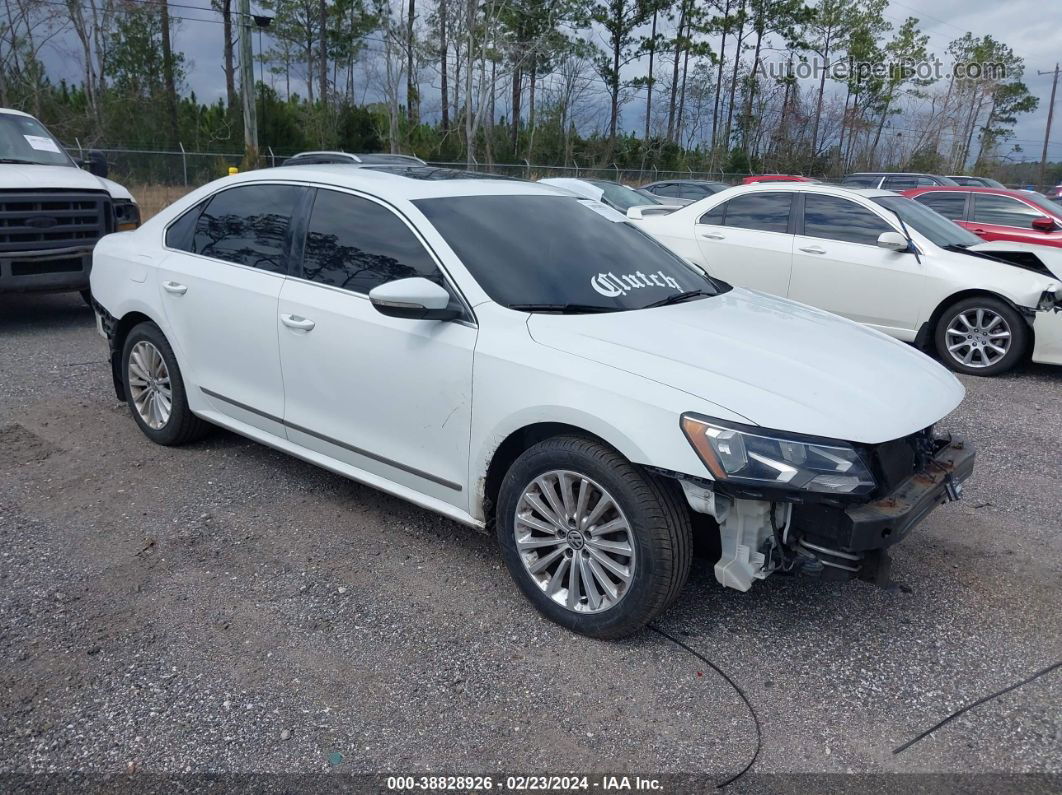 2016 Volkswagen Passat 1.8t Se White vin: 1VWBT7A32GC013632