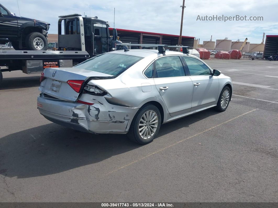 2016 Volkswagen Passat 1.8t Se Silver vin: 1VWBT7A32GC031287