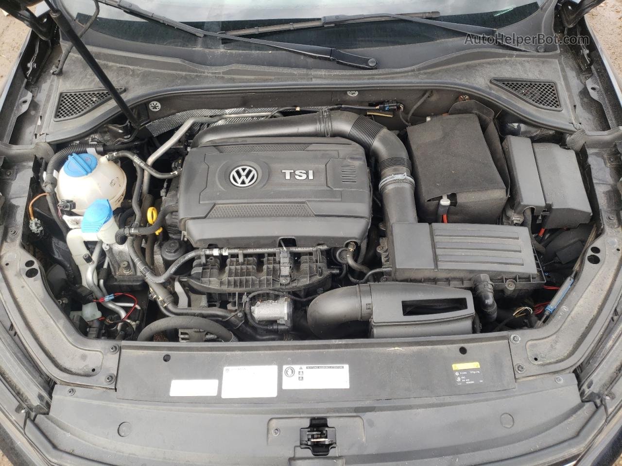 2017 Volkswagen Passat Se Черный vin: 1VWBT7A32HC003667