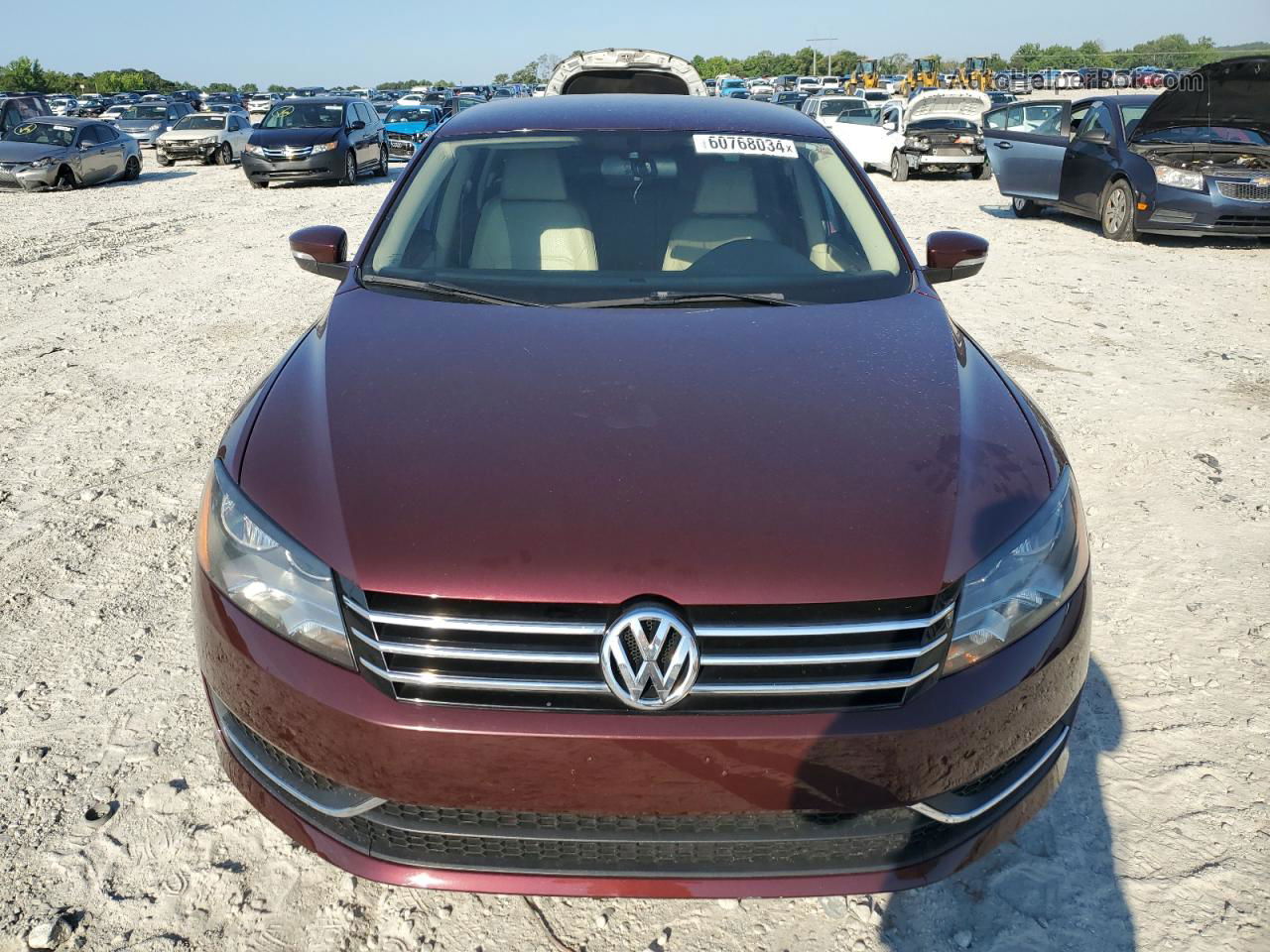 2014 Volkswagen Passat Se Burgundy vin: 1VWBT7A33EC037306