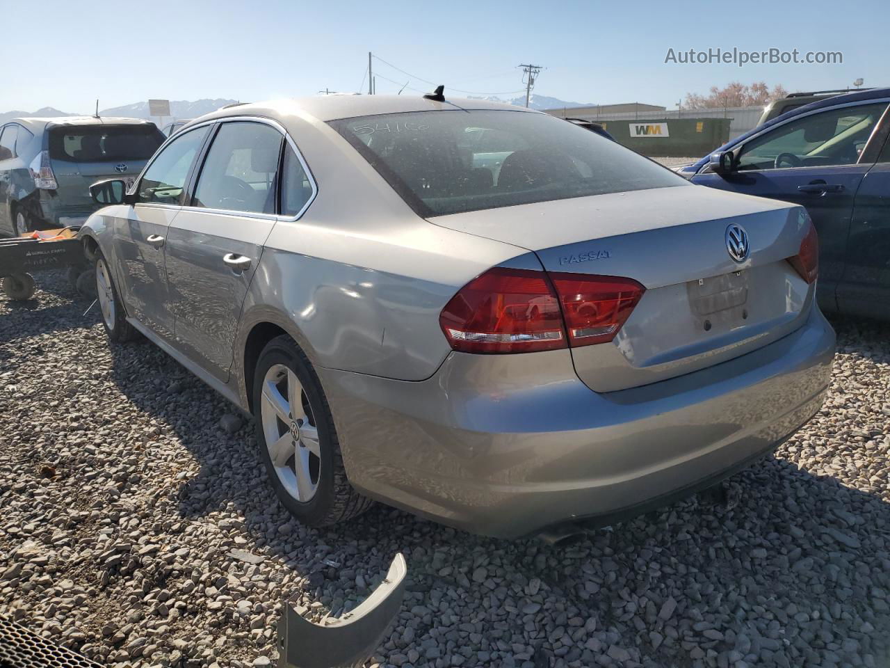 2014 Volkswagen Passat Se Silver vin: 1VWBT7A33EC041758