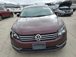 2014 Volkswagen Passat Se Maroon vin: 1VWBT7A33EC063601