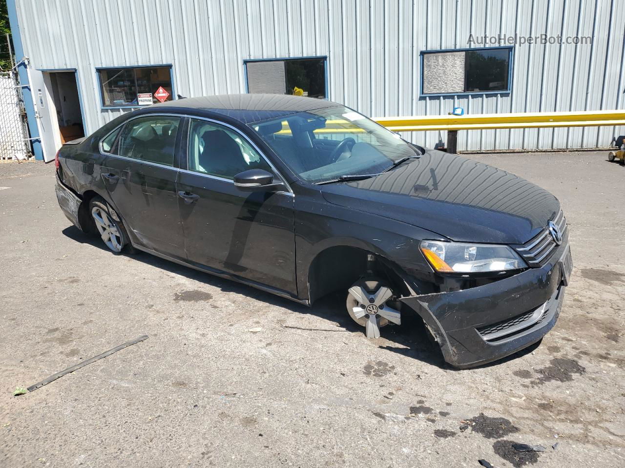 2014 Volkswagen Passat Se Черный vin: 1VWBT7A33EC112229