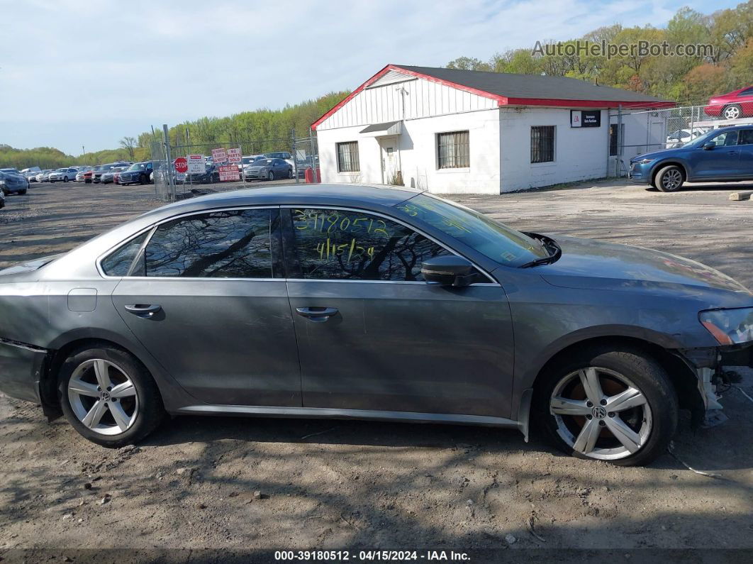 2015 Volkswagen Passat 1.8t Se Gray vin: 1VWBT7A33FC049540