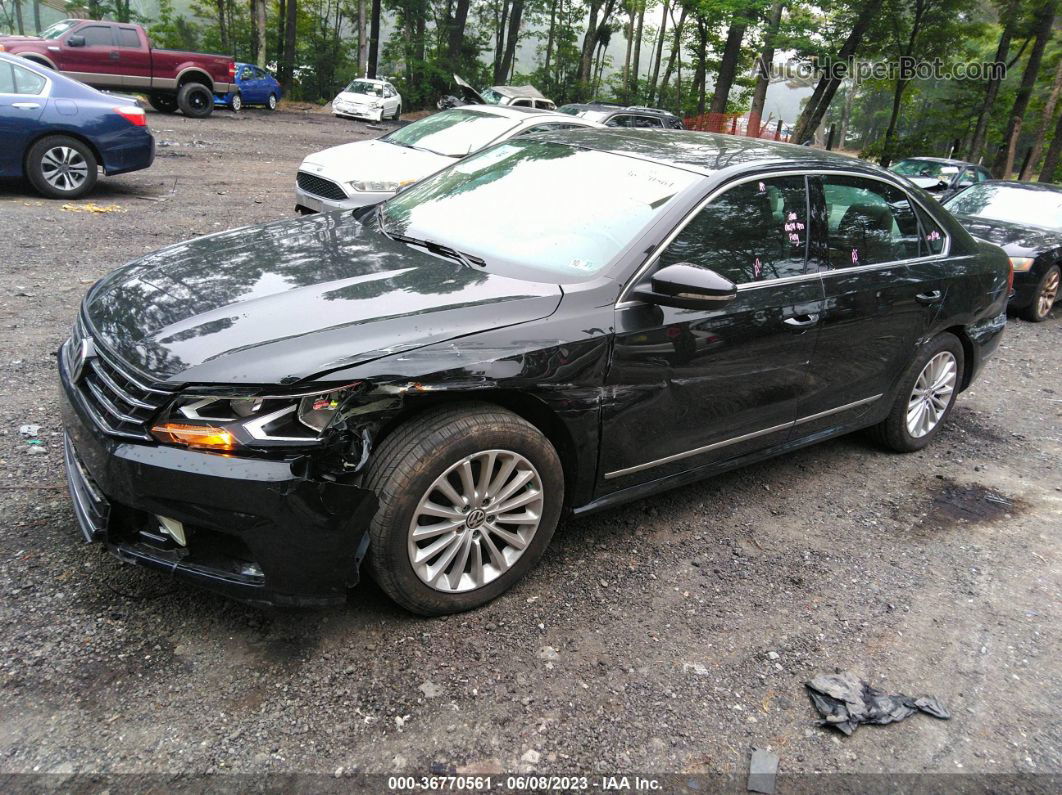 2016 Volkswagen Passat 1.8t Se W/technology Black vin: 1VWBT7A33GC004325