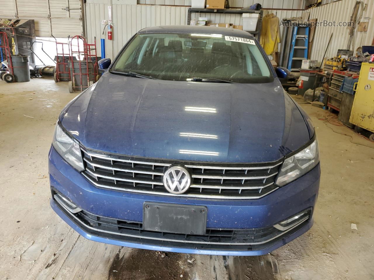 2016 Volkswagen Passat Se Синий vin: 1VWBT7A33GC014255