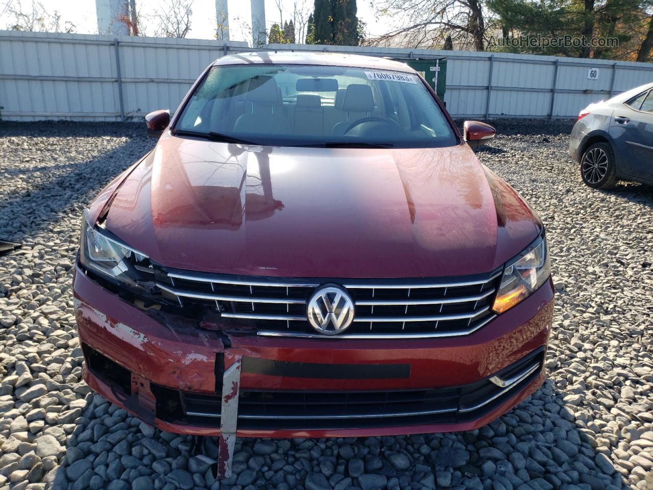 2016 Volkswagen Passat Se Red vin: 1VWBT7A33GC017477