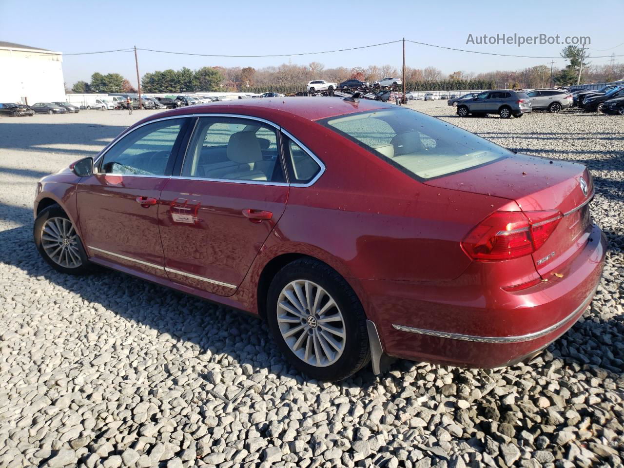 2016 Volkswagen Passat Se Red vin: 1VWBT7A33GC017477