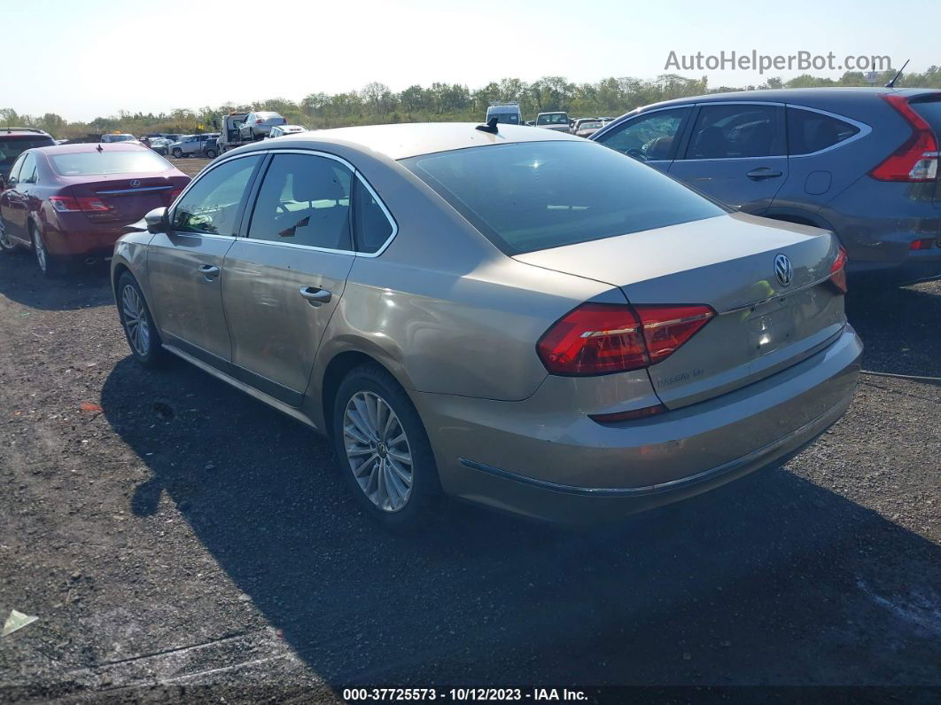 2016 Volkswagen Passat 1.8t Se Бежевый vin: 1VWBT7A33GC026552