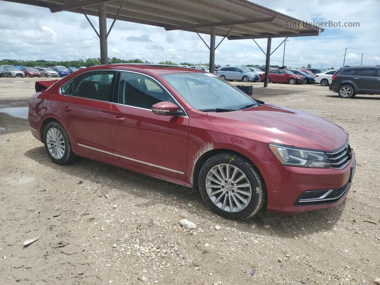 2016 Volkswagen Passat Se Red vin: 1VWBT7A33GC029791