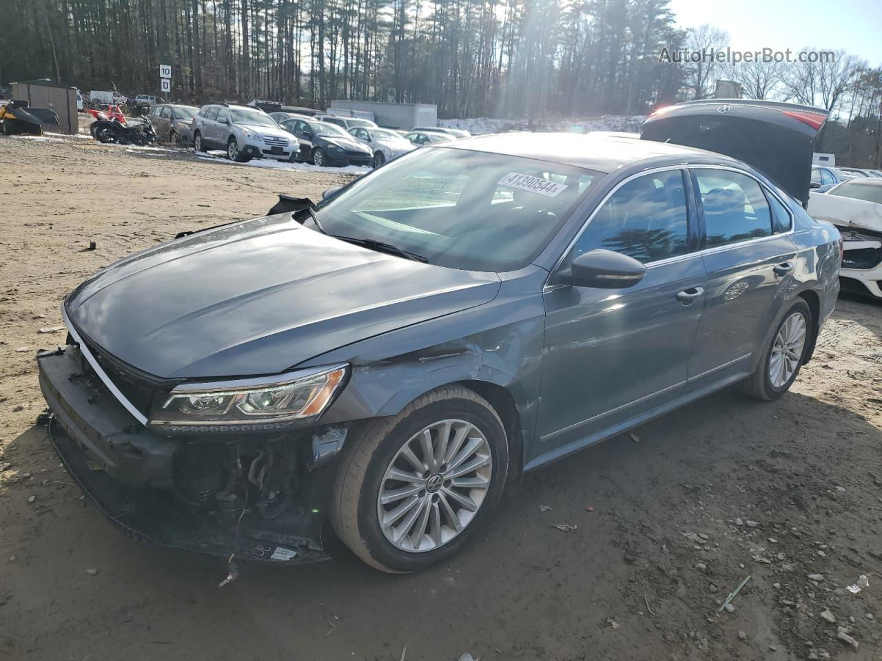 2016 Volkswagen Passat Se Gray vin: 1VWBT7A33GC066243