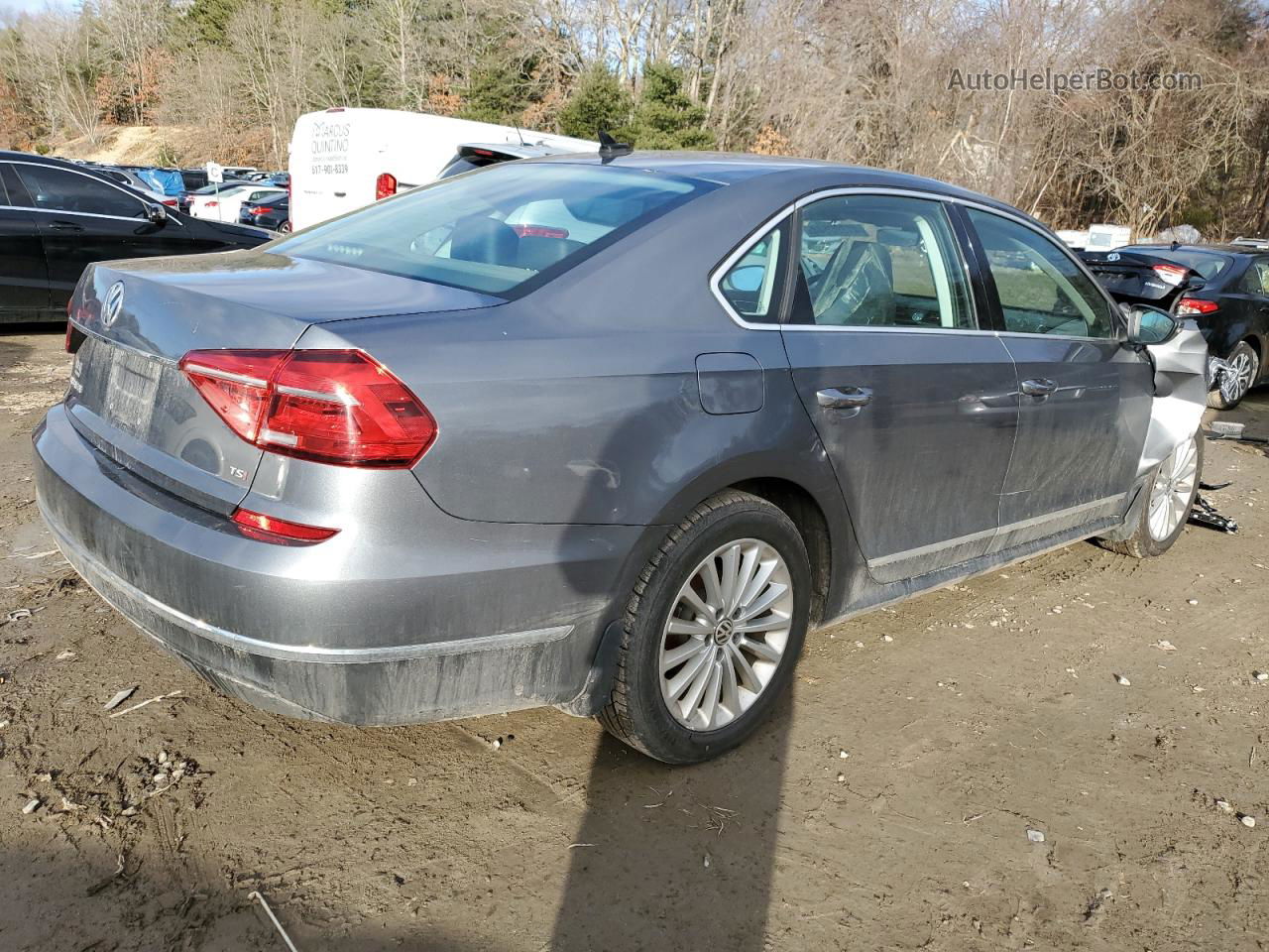 2016 Volkswagen Passat Se Gray vin: 1VWBT7A33GC066243