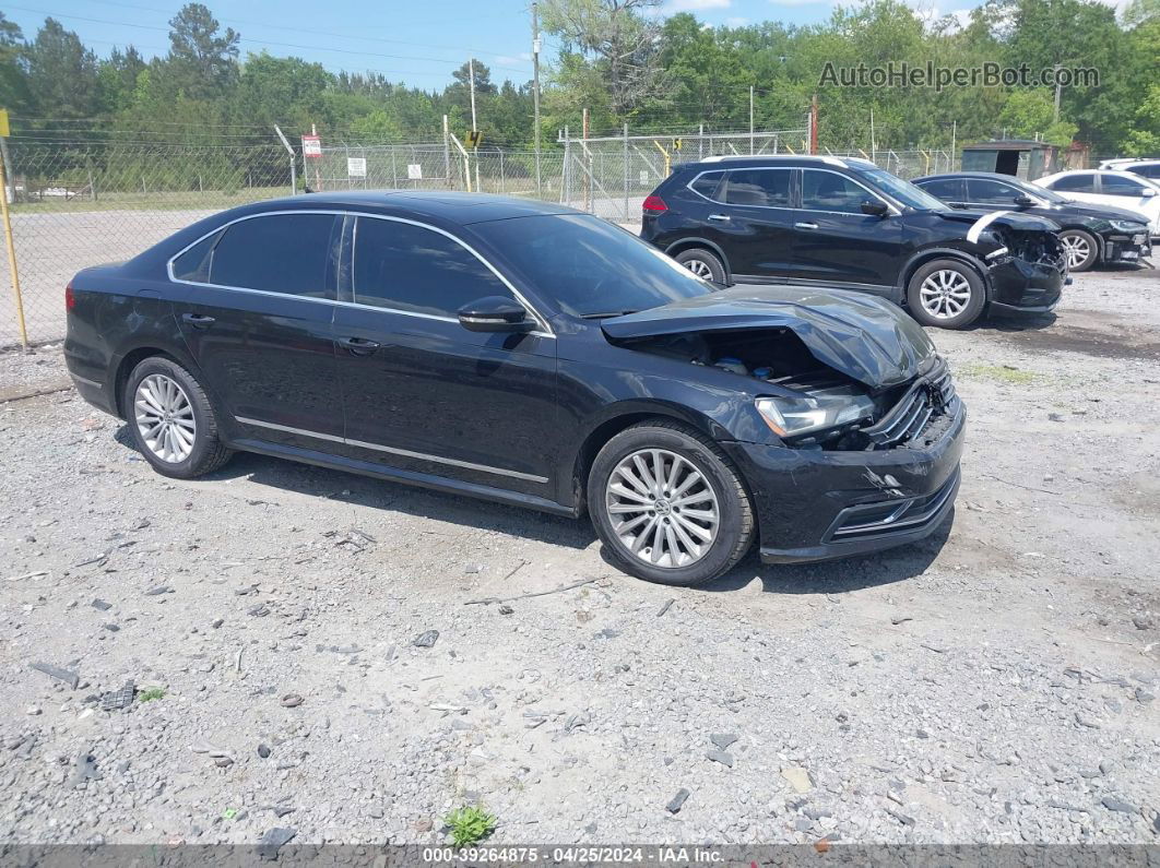 2017 Volkswagen Passat 1.8t Se Черный vin: 1VWBT7A33HC010661