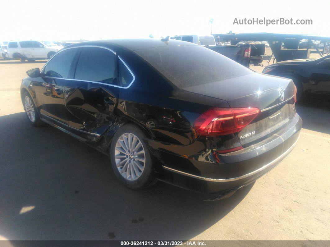 2017 Volkswagen Passat 1.8t Se Черный vin: 1VWBT7A33HC019196