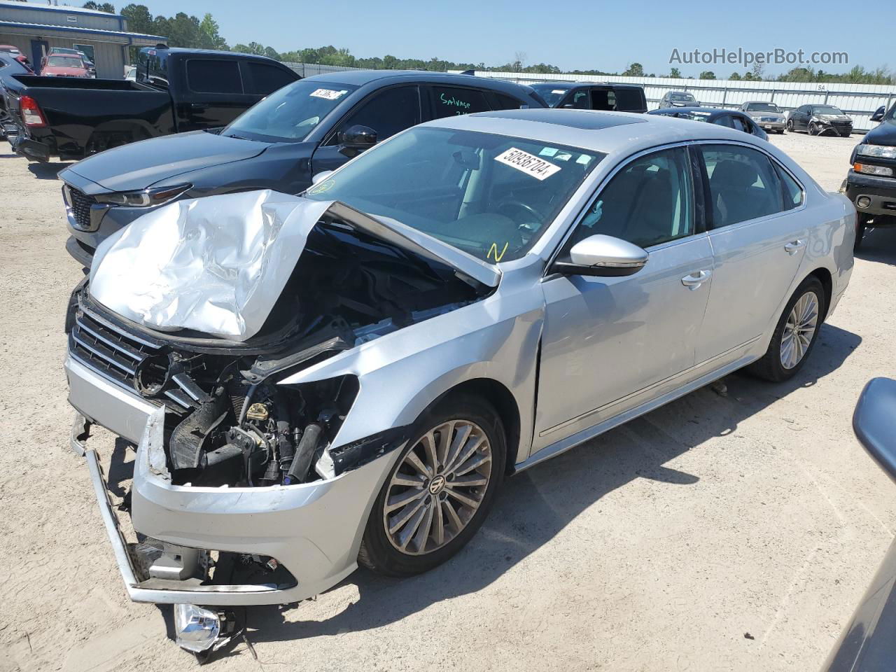 2017 Volkswagen Passat Se Silver vin: 1VWBT7A33HC026486