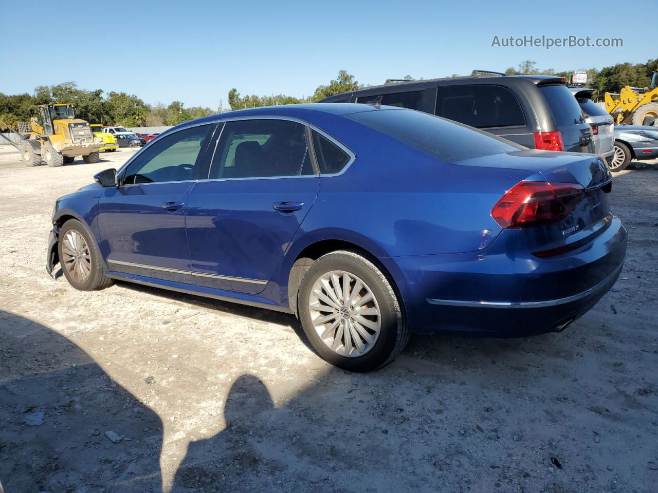 2017 Volkswagen Passat Se Blue vin: 1VWBT7A33HC049203