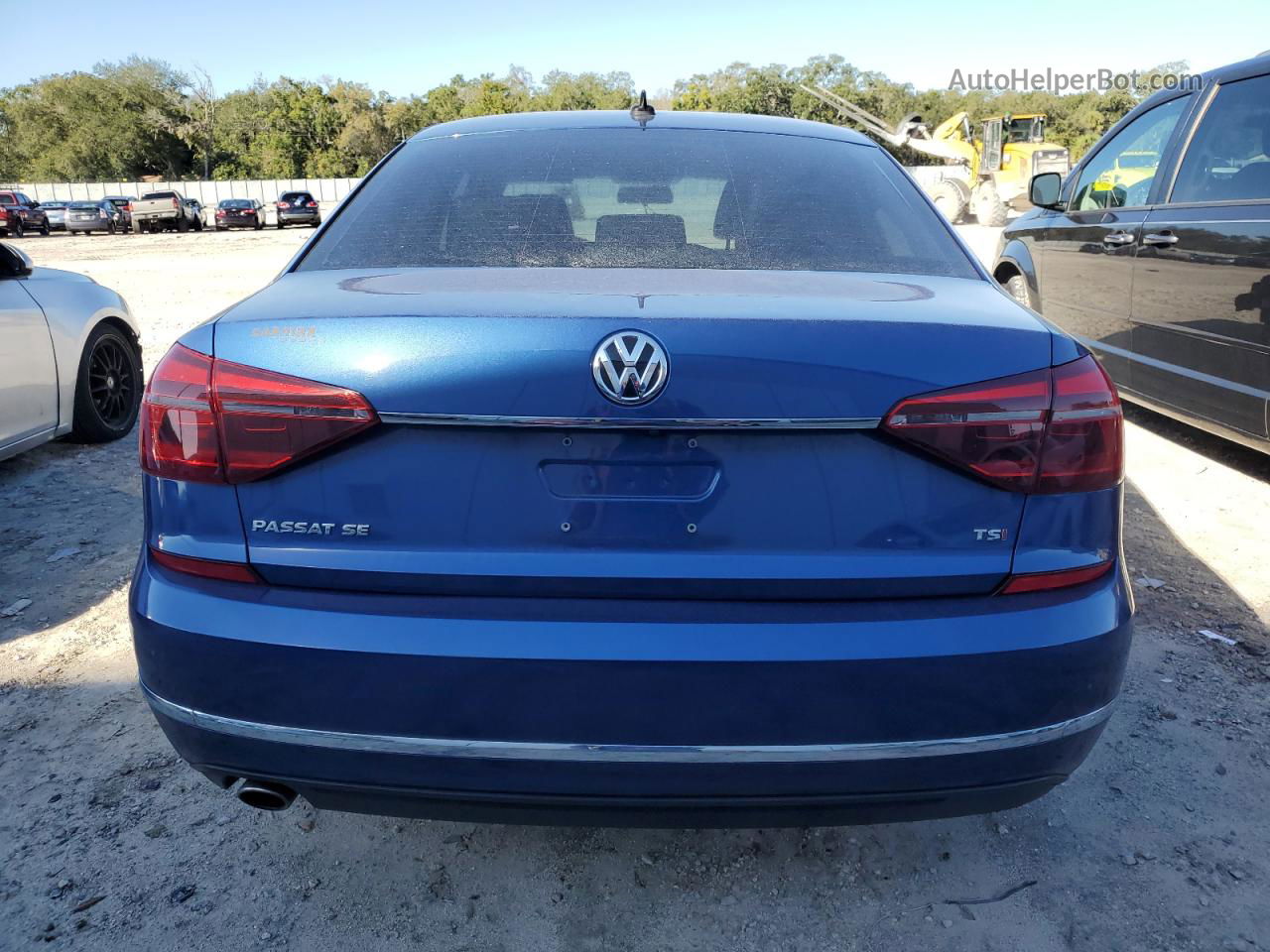 2017 Volkswagen Passat Se Blue vin: 1VWBT7A33HC049203