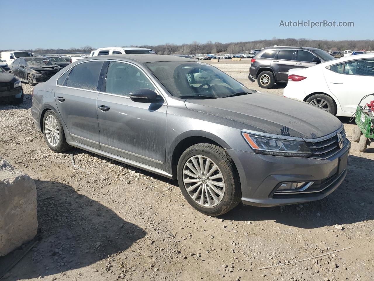 2017 Volkswagen Passat Se Серый vin: 1VWBT7A33HC067622