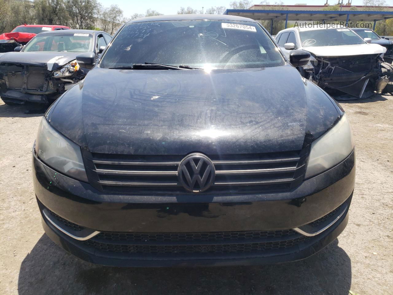 2014 Volkswagen Passat Se Black vin: 1VWBT7A34EC072386