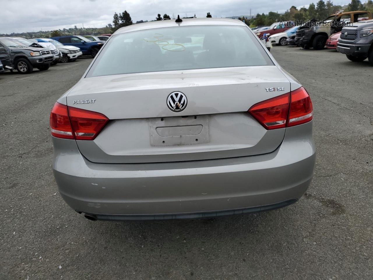 2014 Volkswagen Passat Se Silver vin: 1VWBT7A34EC084764