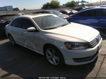 2014 Volkswagen Passat Se W/sunroof & Nav White vin: 1VWBT7A34EC091312