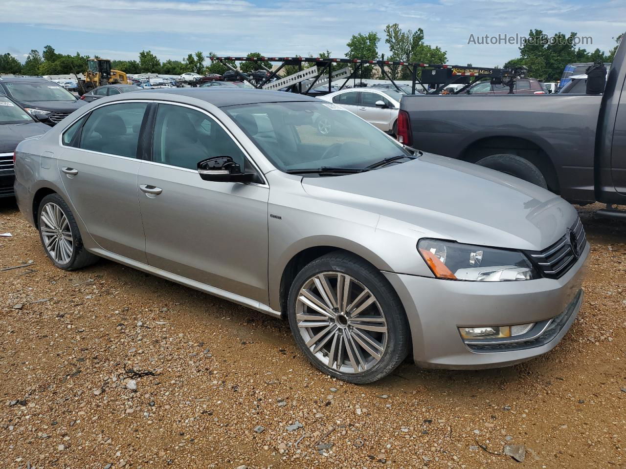 2014 Volkswagen Passat Se Silver vin: 1VWBT7A34EC098714