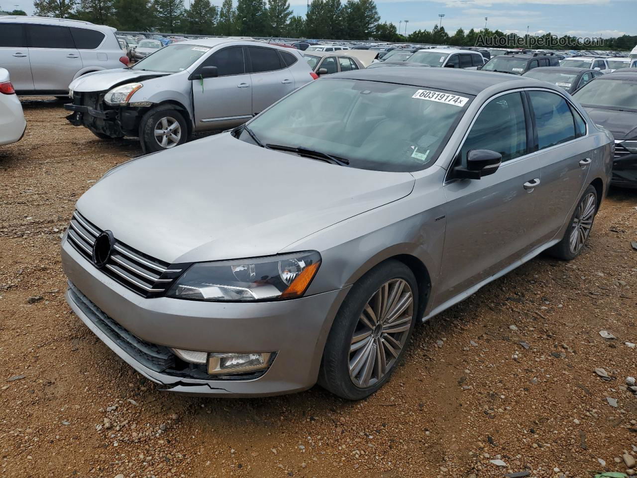 2014 Volkswagen Passat Se Silver vin: 1VWBT7A34EC098714