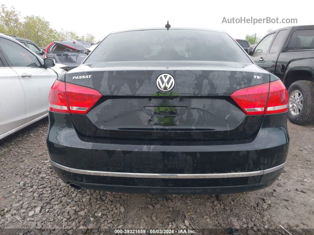 2015 Volkswagen Passat 1.8t Se Black vin: 1VWBT7A34FC047991