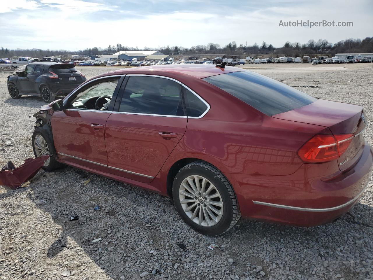 2016 Volkswagen Passat Se Red vin: 1VWBT7A34GC007928