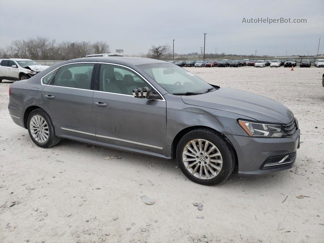 2016 Volkswagen Passat Se Gray vin: 1VWBT7A34GC008092