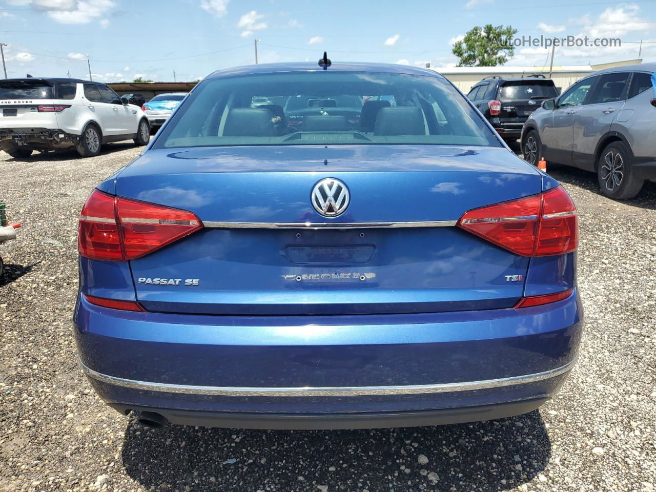 2016 Volkswagen Passat Se Blue vin: 1VWBT7A34GC009582