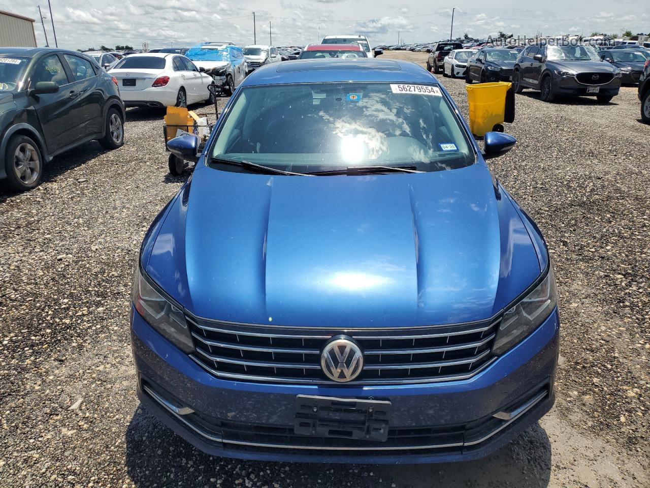 2016 Volkswagen Passat Se Blue vin: 1VWBT7A34GC009582