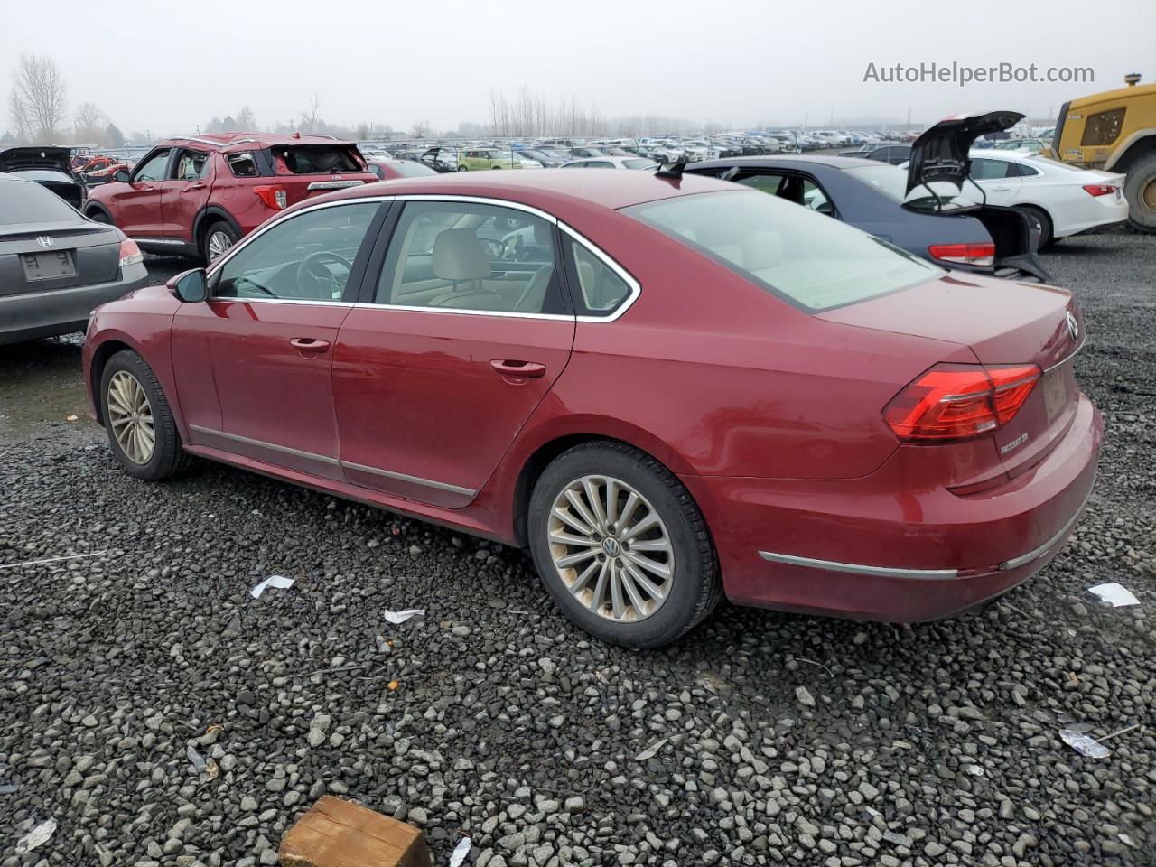 2016 Volkswagen Passat Se Red vin: 1VWBT7A34GC030061