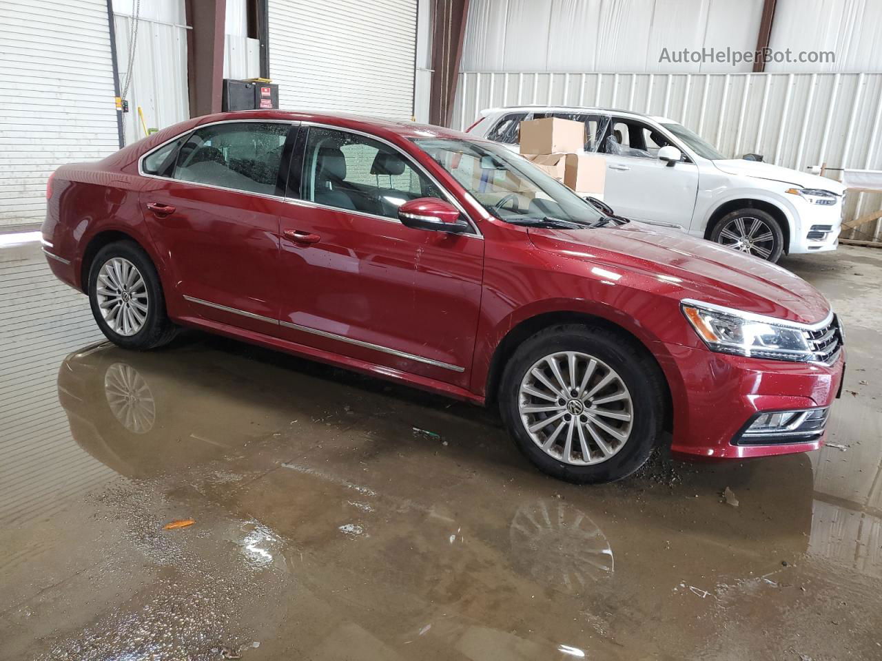 2016 Volkswagen Passat Se Burgundy vin: 1VWBT7A34GC040427