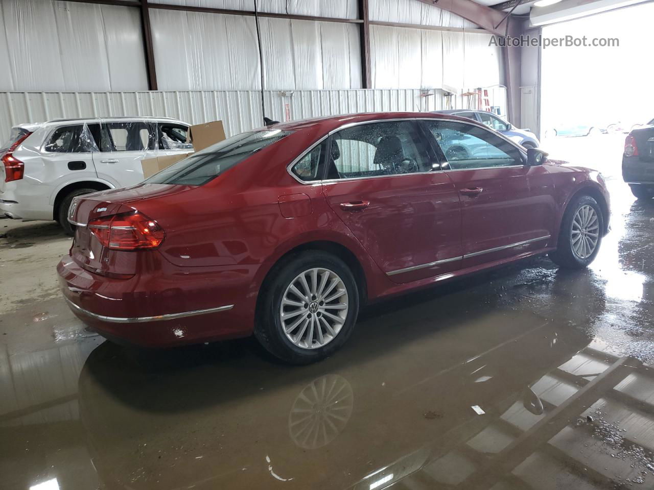 2016 Volkswagen Passat Se Burgundy vin: 1VWBT7A34GC040427