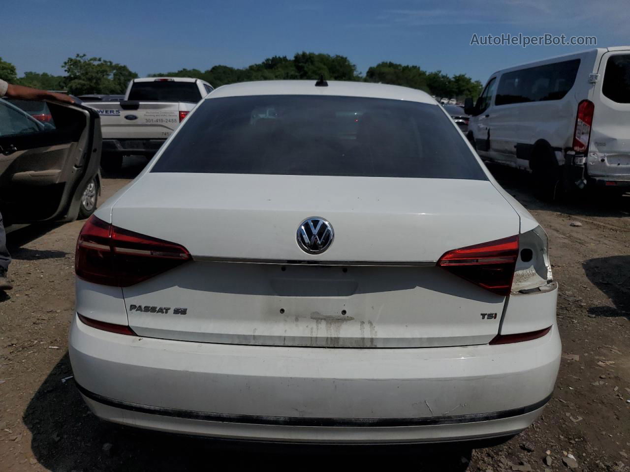 2017 Volkswagen Passat Se White vin: 1VWBT7A34HC014900