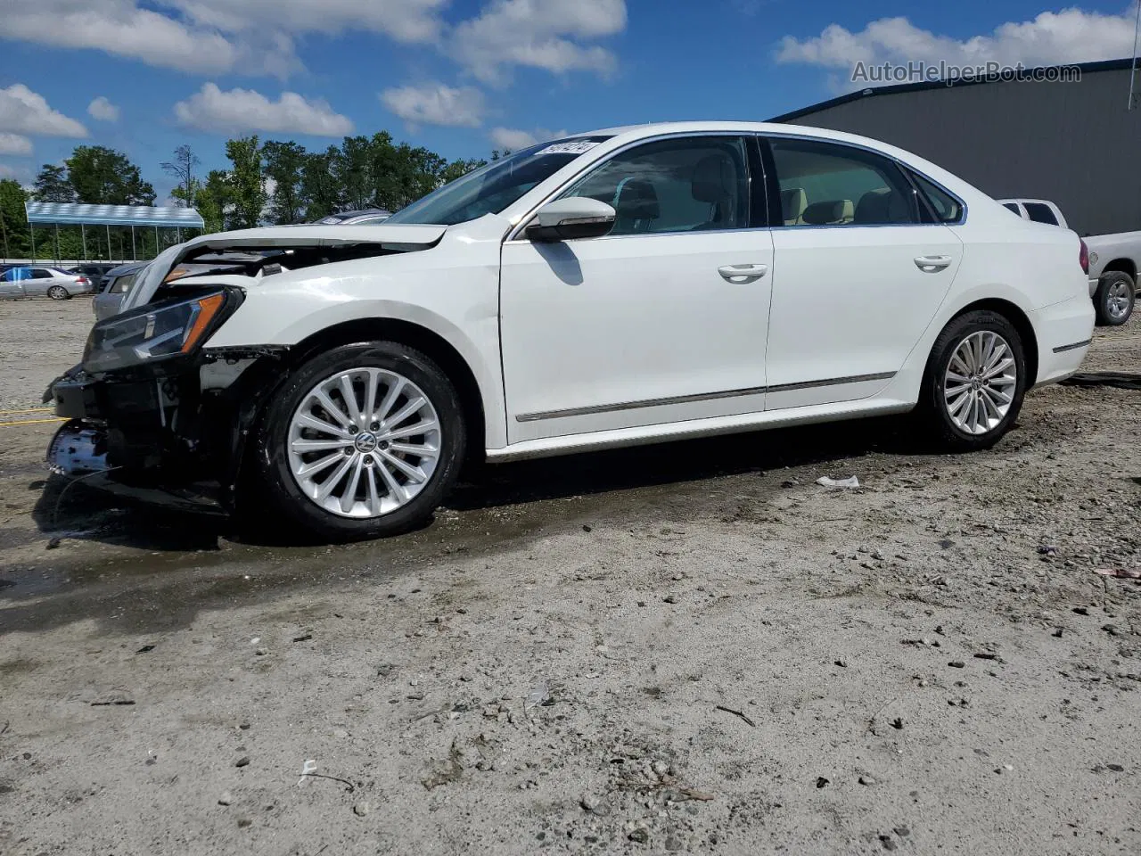 2017 Volkswagen Passat Se White vin: 1VWBT7A34HC039408