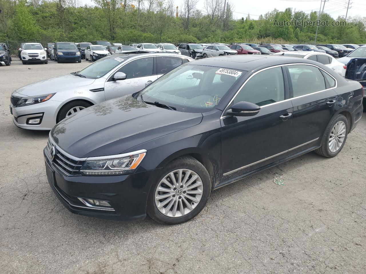 2017 Volkswagen Passat Se Black vin: 1VWBT7A34HC047444