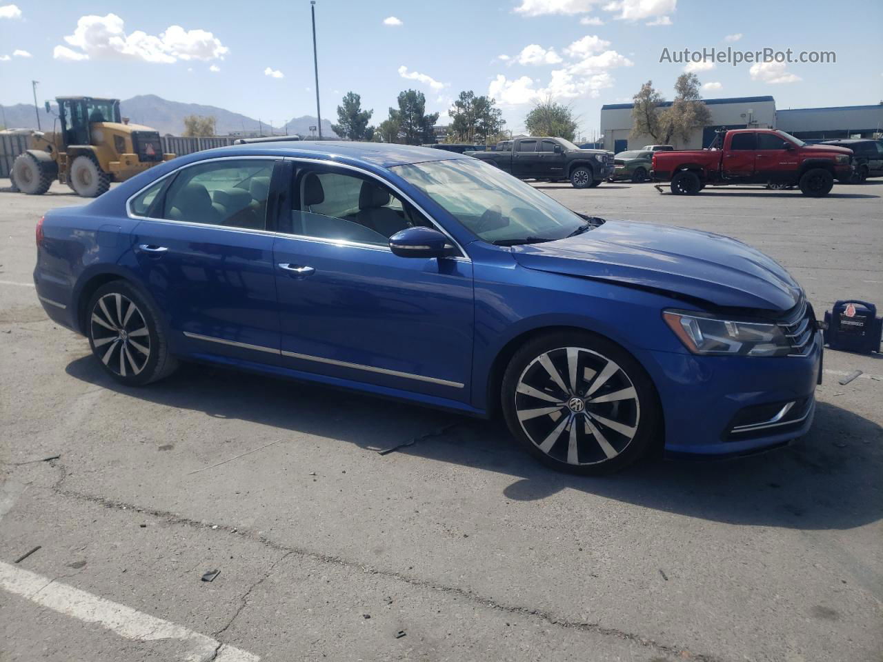 2017 Volkswagen Passat Se Blue vin: 1VWBT7A34HC057729